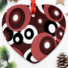 Decorative Pattern Heart Ornament (2 Sides) by Valentinaart