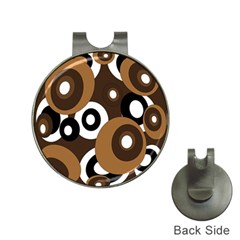 Brown Pattern Hat Clips With Golf Markers by Valentinaart