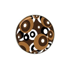 Brown Pattern Hat Clip Ball Marker (10 Pack) by Valentinaart