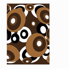 Brown Pattern Large Garden Flag (two Sides) by Valentinaart