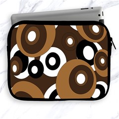 Brown Pattern Apple Ipad 2/3/4 Zipper Cases by Valentinaart