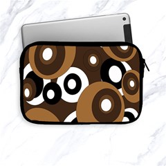 Brown Pattern Apple Ipad Mini Zipper Cases by Valentinaart