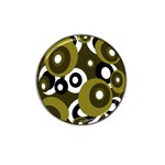 Green pattern Hat Clip Ball Marker Front