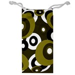 Green pattern Jewelry Bags Front