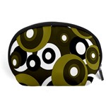 Green pattern Accessory Pouches (Large)  Front