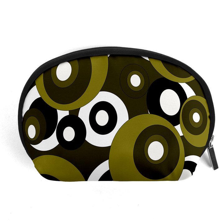 Green pattern Accessory Pouches (Large) 