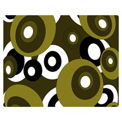 Green Pattern Double Sided Flano Blanket (medium)  by Valentinaart