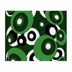 Green Pattern Small Glasses Cloth (2-side) by Valentinaart