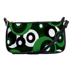 Green pattern Shoulder Clutch Bags Front