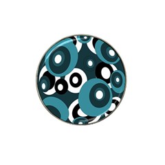 Blue Pattern Hat Clip Ball Marker (4 Pack) by Valentinaart