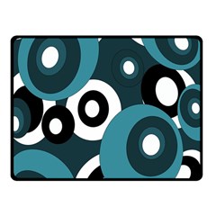 Blue Pattern Fleece Blanket (small) by Valentinaart