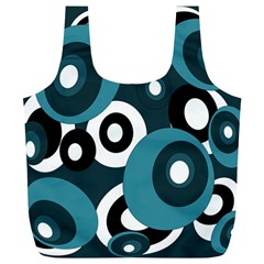 Blue Pattern Full Print Recycle Bags (l)  by Valentinaart