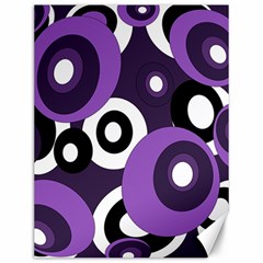 Purple Pattern Canvas 12  X 16   by Valentinaart