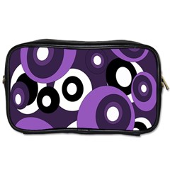 Purple Pattern Toiletries Bags 2-side by Valentinaart