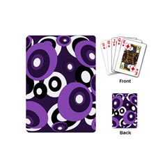 Purple Pattern Playing Cards (mini)  by Valentinaart