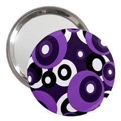 Purple Pattern 3  Handbag Mirrors by Valentinaart