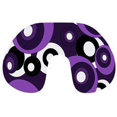 Purple Pattern Travel Neck Pillows by Valentinaart