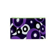 Purple Pattern Cosmetic Bag (xs) by Valentinaart