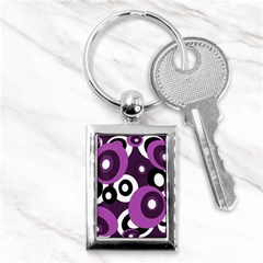 Purple Pattern Key Chains (rectangle)  by Valentinaart