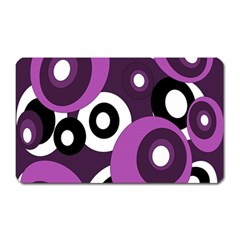 Purple Pattern Magnet (rectangular) by Valentinaart