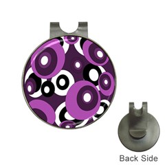 Purple Pattern Hat Clips With Golf Markers by Valentinaart