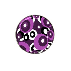 Purple Pattern Hat Clip Ball Marker by Valentinaart