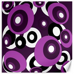 Purple Pattern Canvas 12  X 12   by Valentinaart