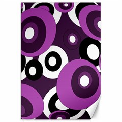 Purple Pattern Canvas 20  X 30   by Valentinaart