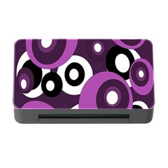 Purple Pattern Memory Card Reader With Cf by Valentinaart