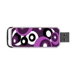 Purple Pattern Portable Usb Flash (one Side) by Valentinaart