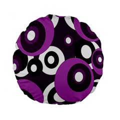 Purple Pattern Standard 15  Premium Round Cushions by Valentinaart