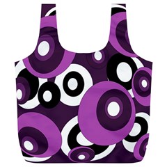 Purple Pattern Full Print Recycle Bags (l)  by Valentinaart