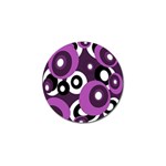 Purple pattern Golf Ball Marker Front