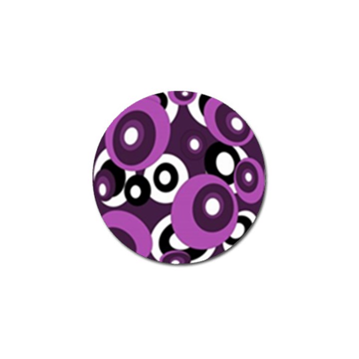 Purple pattern Golf Ball Marker