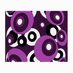 Purple Pattern Small Glasses Cloth (2-side) by Valentinaart