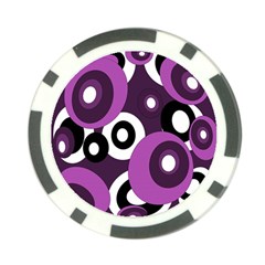 Purple Pattern Poker Chip Card Guards by Valentinaart