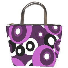 Purple Pattern Bucket Bags by Valentinaart