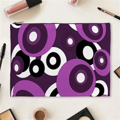 Purple Pattern Cosmetic Bag (xl) by Valentinaart