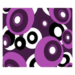 Purple Pattern Double Sided Flano Blanket (small)  by Valentinaart