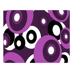 Purple Pattern Double Sided Flano Blanket (large)  by Valentinaart