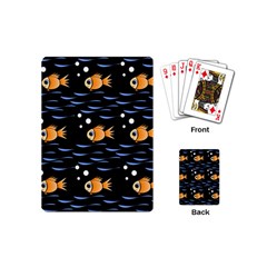 Fish Pattern Playing Cards (mini)  by Valentinaart