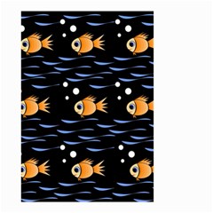 Fish Pattern Small Garden Flag (two Sides) by Valentinaart