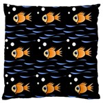 Fish pattern Standard Flano Cushion Case (One Side) Front