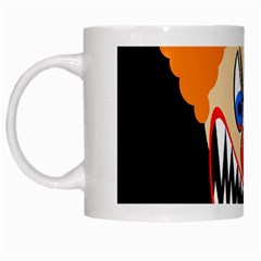 Evil Clown White Mugs by Valentinaart