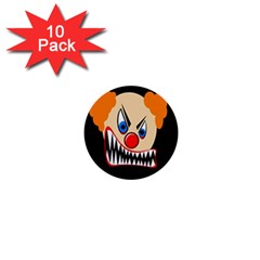 Evil Clown 1  Mini Buttons (10 Pack)  by Valentinaart