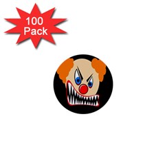 Evil Clown 1  Mini Buttons (100 Pack)  by Valentinaart