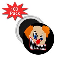 Evil Clown 1 75  Magnets (100 Pack)  by Valentinaart