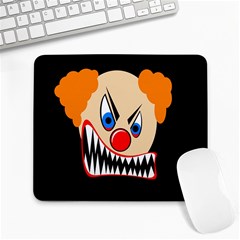 Evil Clown Large Mousepads by Valentinaart