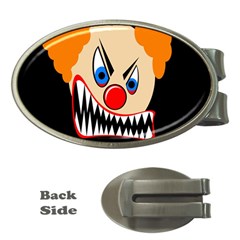 Evil Clown Money Clips (oval)  by Valentinaart