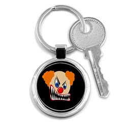 Evil Clown Key Chains (round)  by Valentinaart